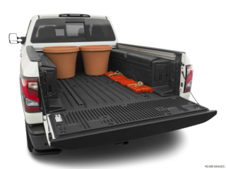 2020 nissan titan-xd cargo area with stuff