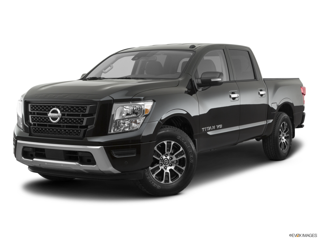 2020 nissan titan angled front