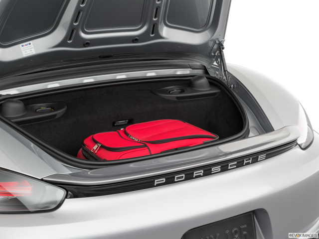 2020 porsche 718-boxster cargo area with stuff