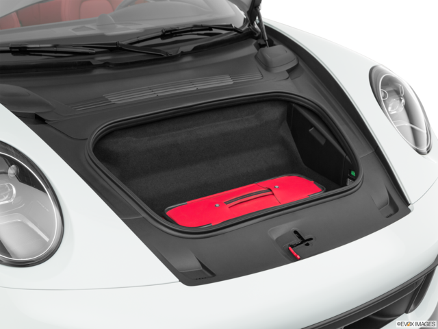 2020 porsche 911 cargo area with stuff