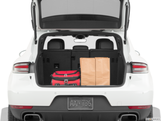 2020 porsche macan cargo area with stuff