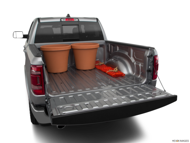 2020 ram 1500 cargo area with stuff