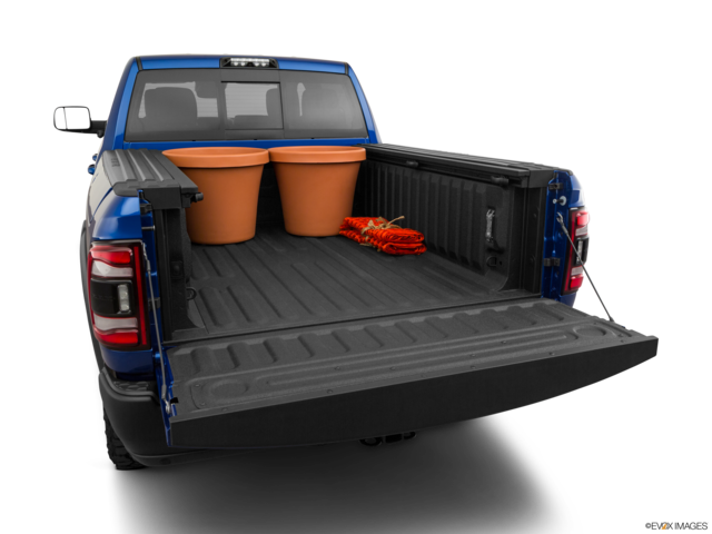 2020 ram 2500 cargo area with stuff