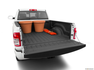 2020 ram 3500 cargo area with stuff