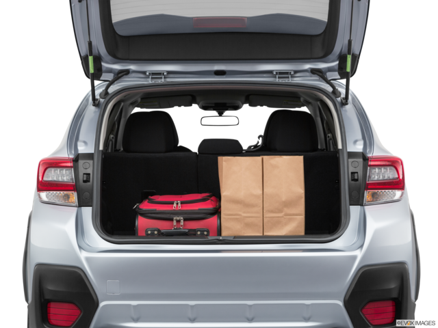 2020 subaru crosstrek cargo area with stuff
