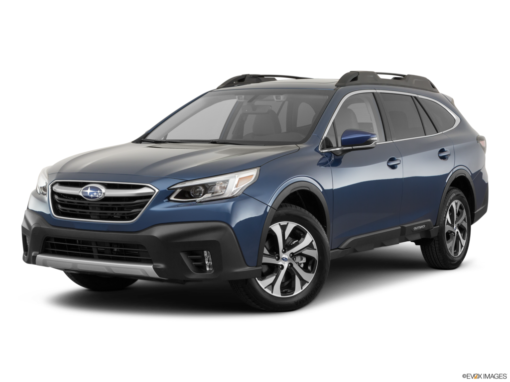 2020 subaru outback angled front