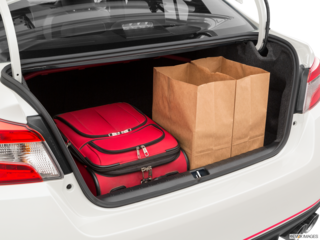 2020 subaru wrx cargo area with stuff