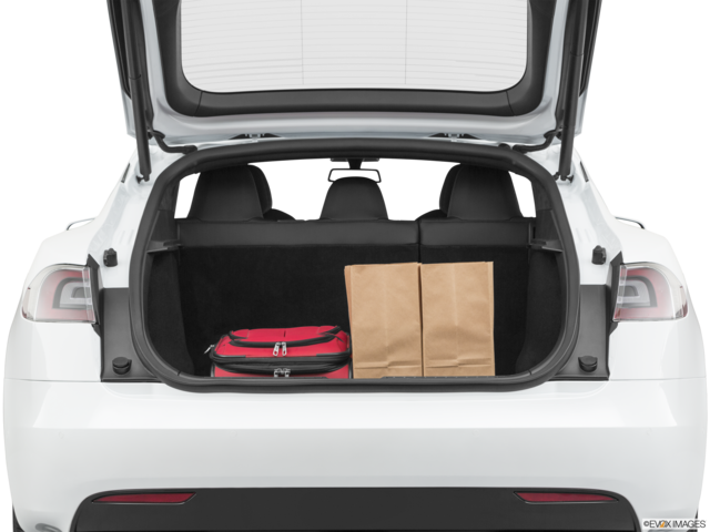 2020 tesla model-s cargo area with stuff