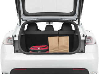 2020 tesla model-s cargo area with stuff