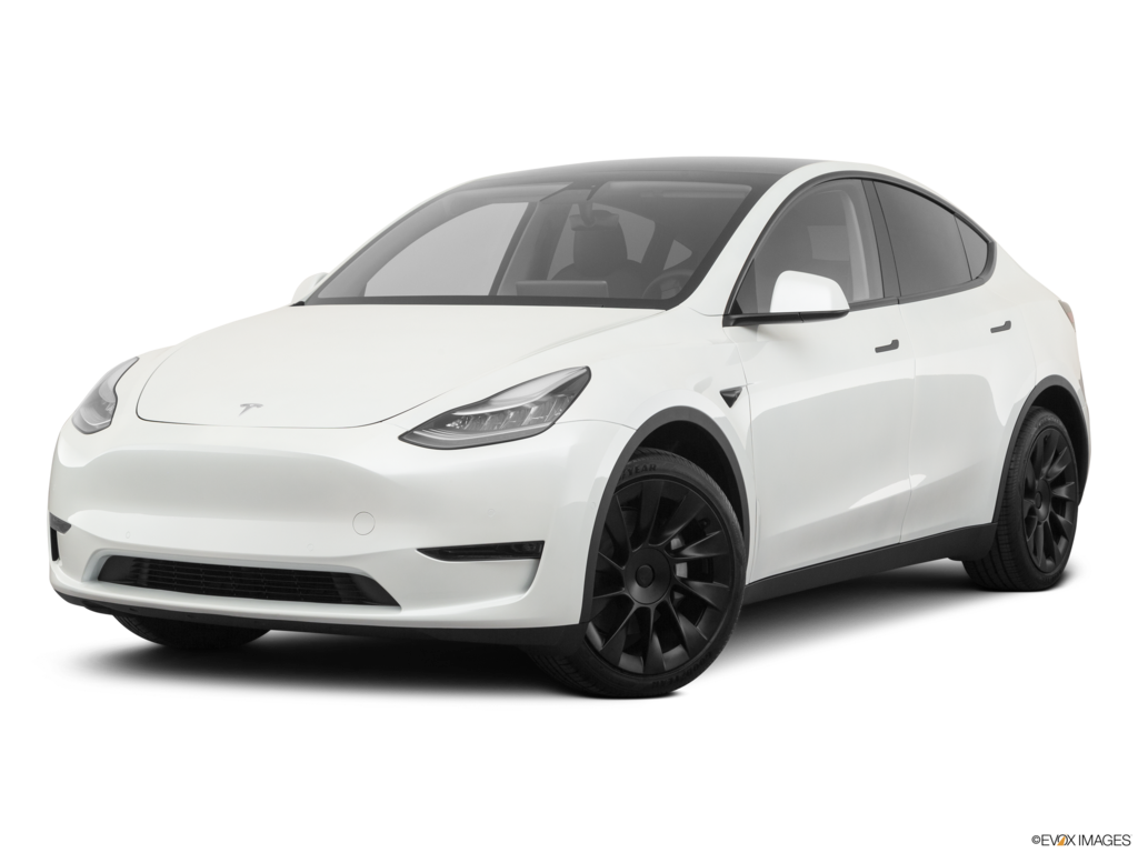 2020 tesla model-y angled front