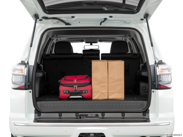 2020 toyota 4runner cargo area with stuff