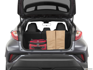 2020 toyota c-hr cargo area with stuff