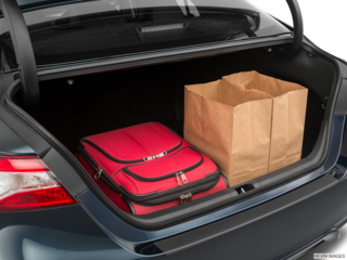 2020 toyota camry-hybrid cargo area with stuff