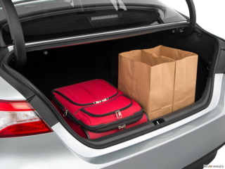 2020 toyota camry cargo area with stuff