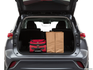 2020 toyota highlander-hybrid cargo area with stuff