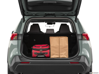 2020 toyota rav4-hybrid cargo area with stuff