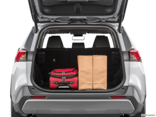 2020 toyota rav4 cargo area with stuff