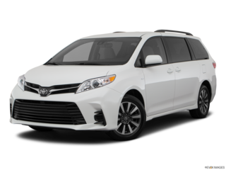 2020 toyota sienna angled front