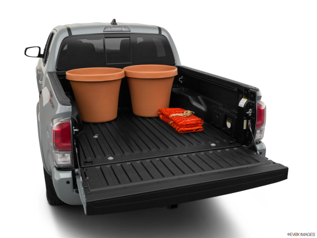 2020 toyota tacoma cargo area with stuff