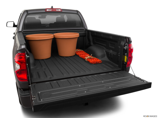 2020 toyota tundra cargo area with stuff