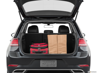 2020 volkswagen golf cargo area with stuff