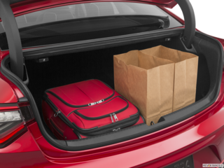 2021 acura tlx cargo area with stuff