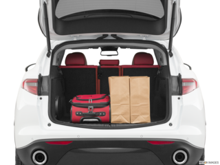 2021 alfa-romeo stelvio cargo area with stuff