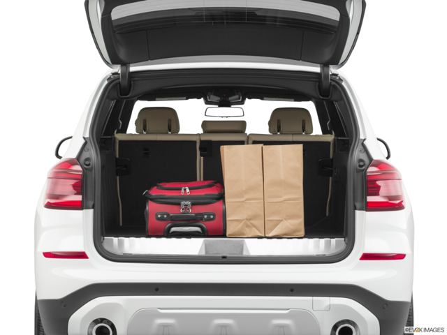 2021 bmw x3 cargo area with stuff