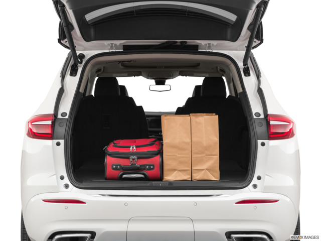 2021 buick enclave cargo area with stuff