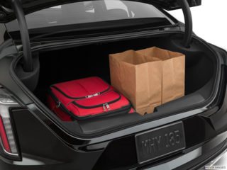 2021 cadillac ct4 cargo area with stuff