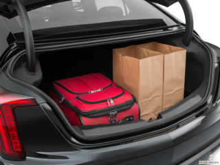 2021 cadillac ct5 cargo area with stuff