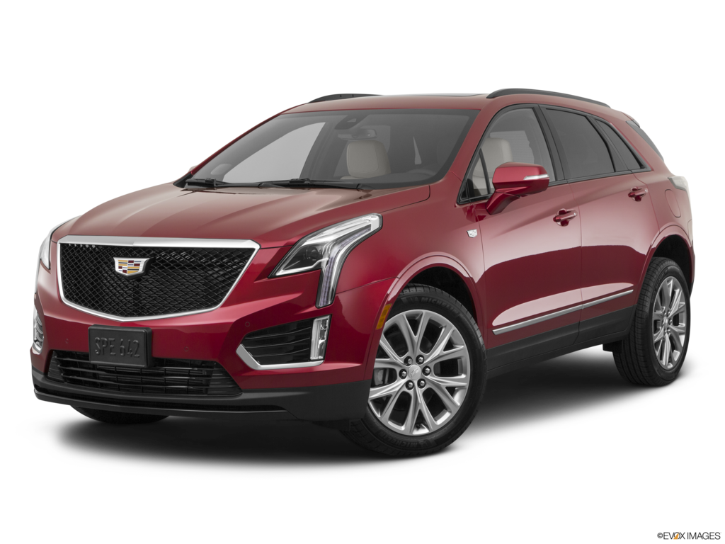 2021 cadillac xt5 angled front