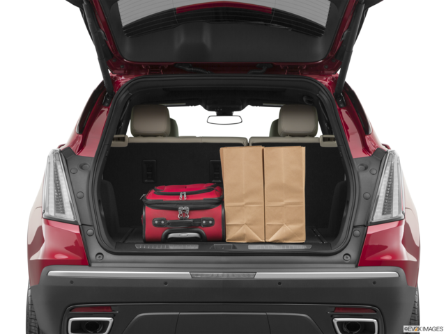 2021 cadillac xt5 cargo area with stuff