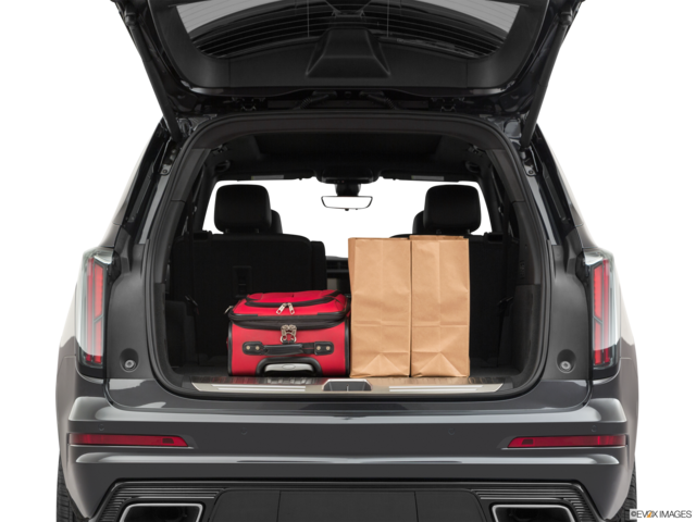 2021 cadillac xt6 cargo area with stuff