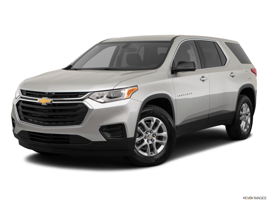 2021 chevrolet traverse angled front