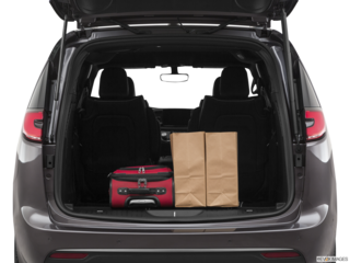 2021 chrysler pacifica-hybrid cargo area with stuff