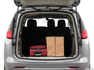 2021 chrysler voyager cargo area with stuff