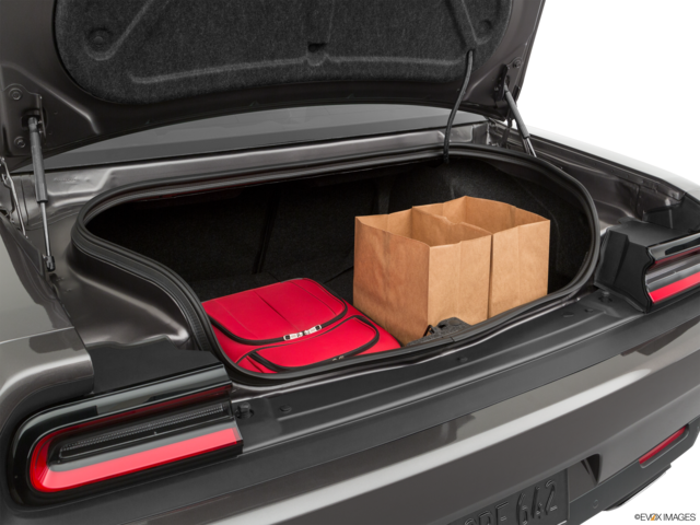2021 dodge challenger cargo area with stuff