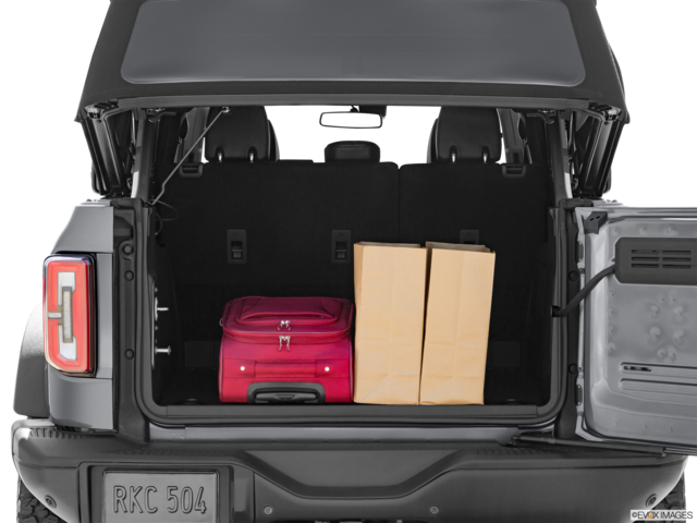 2021 ford bronco cargo area with stuff