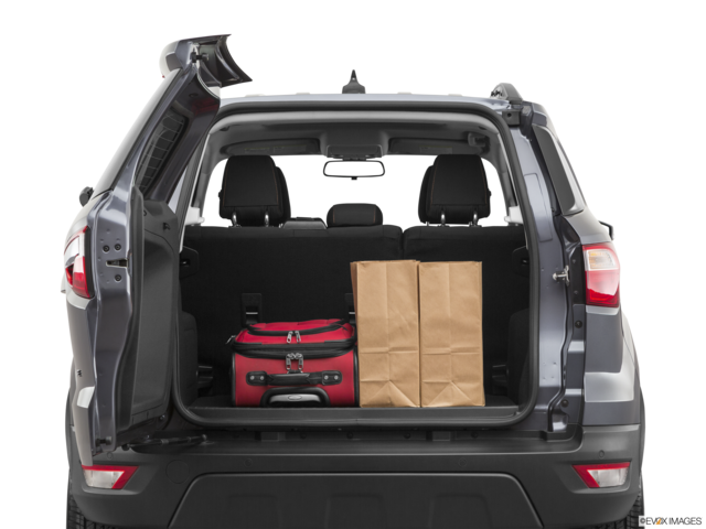 2021 ford ecosport cargo area with stuff