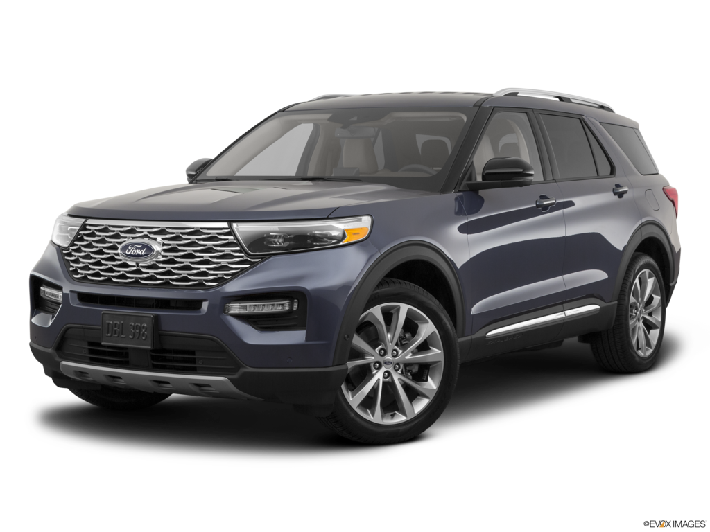2021 ford explorer angled front