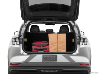 2021 ford mustang-mach-e cargo area with stuff