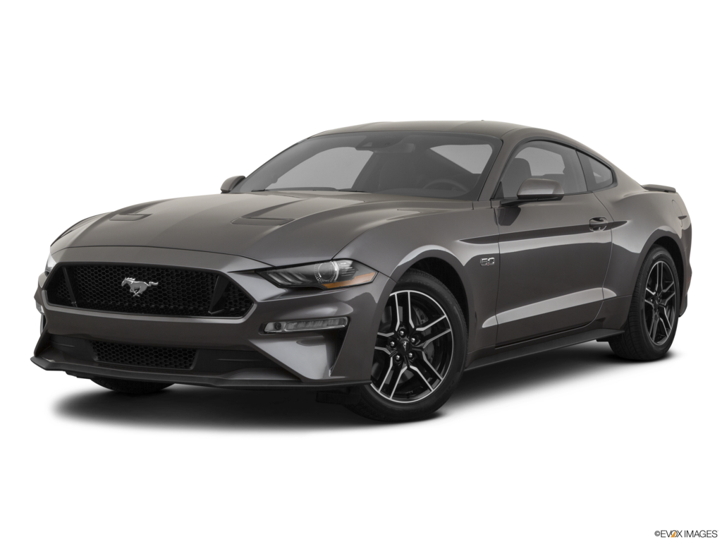 2021 ford mustang angled front