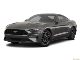 2021 ford mustang angled front