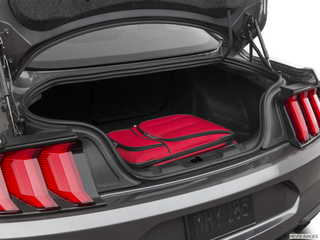 2021 ford mustang cargo area with stuff