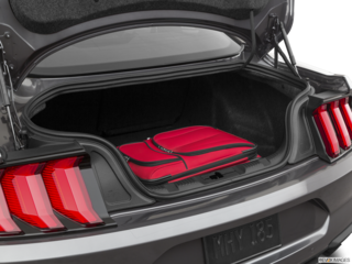 2021 ford mustang cargo area with stuff