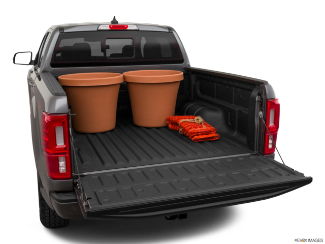 2021 ford ranger cargo area with stuff