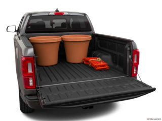 2021 ford ranger cargo area with stuff