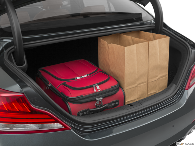 2021 genesis g70 cargo area with stuff