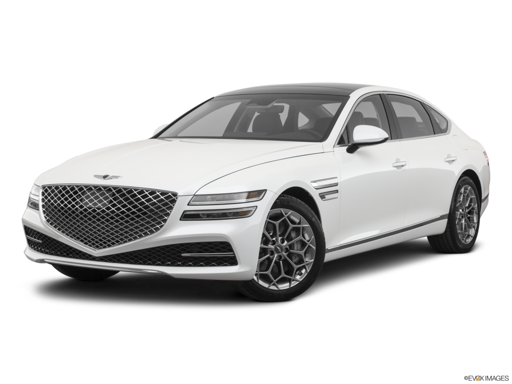 2021 genesis g80 angled front